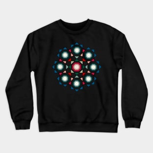 Tile mandala (black) Crewneck Sweatshirt